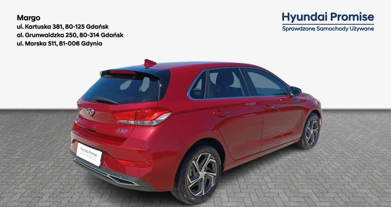 Hyundai I30 cena 79900 przebieg: 14000, rok produkcji 2022 z Szczekociny małe 232